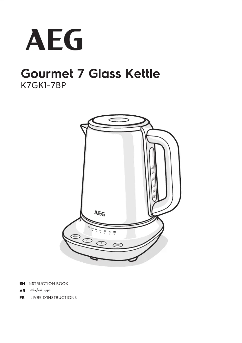 Page 1 de la notice Manuel utilisateur AEG Gourmet 7 K7GK1-7BP