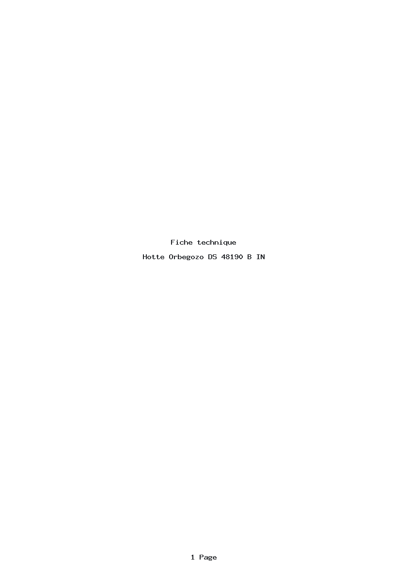Image de la première page du manuel de l'appareil DS 48190 B IN