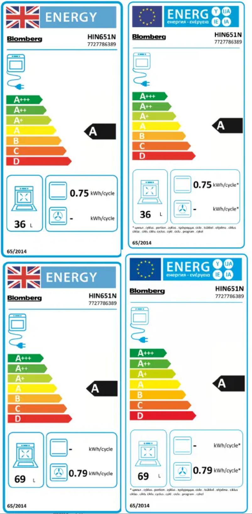 Página 1 del manual Manual de usuario Blomberg HIN651N