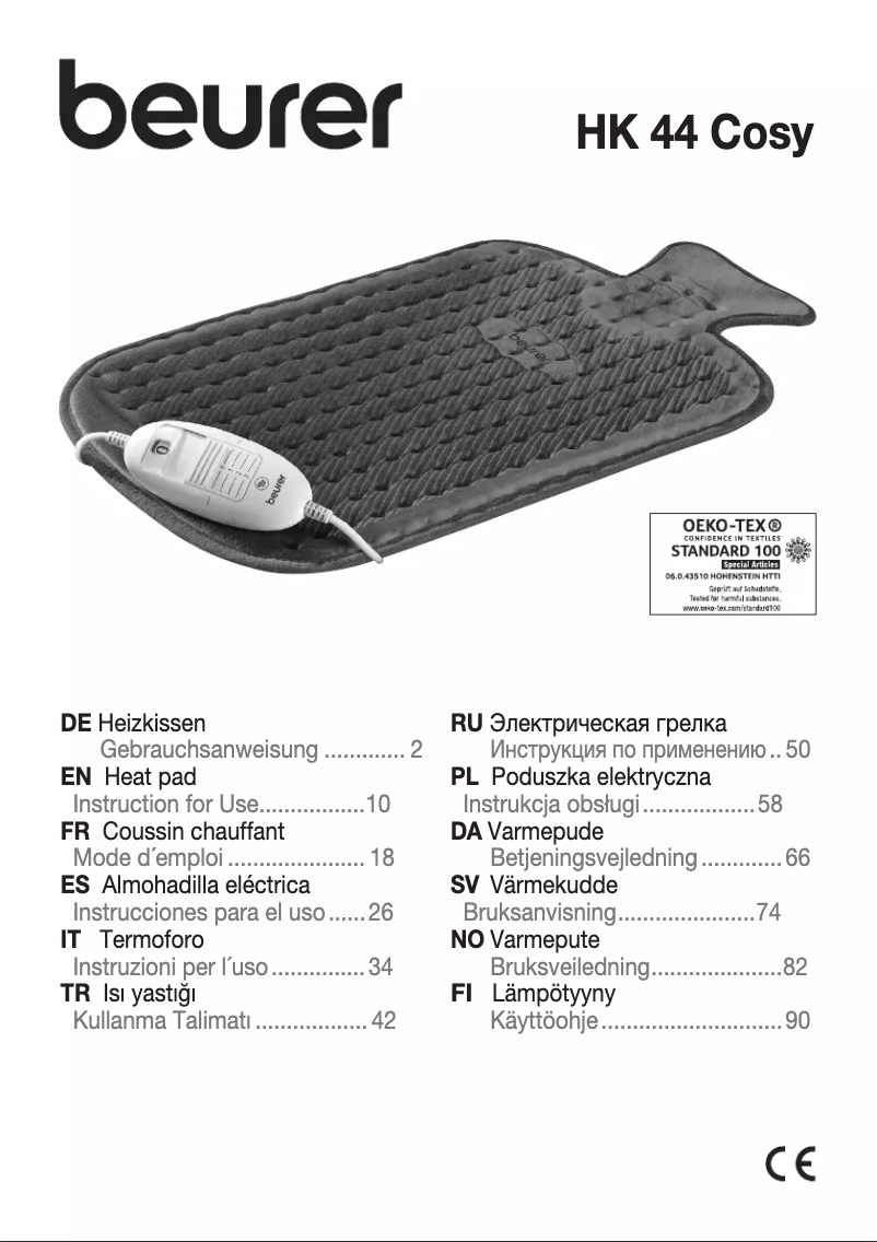 Page 1 de la notice Manuel utilisateur Beurer HK 44