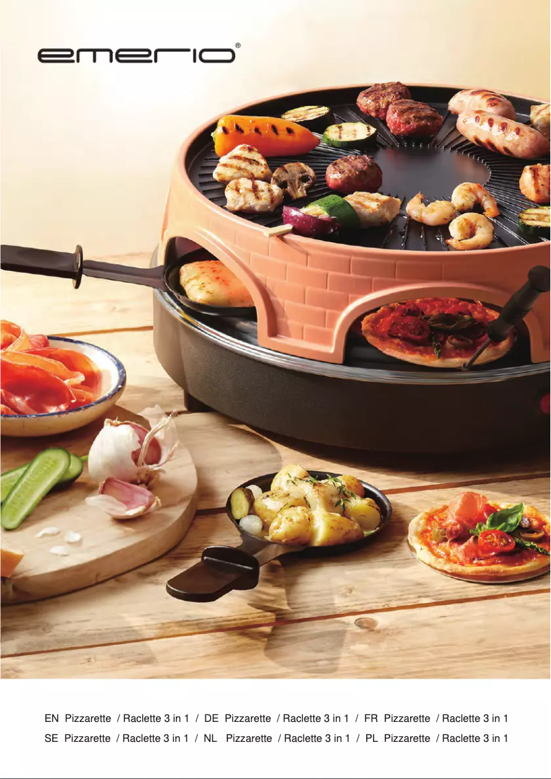 Page 1 de la notice Manuel utilisateur Emerio Pizzarette