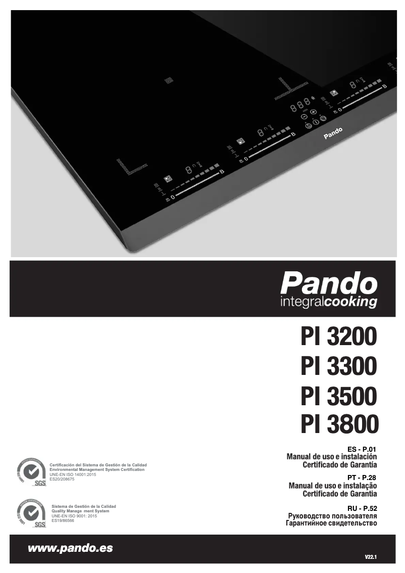 Page 1 de la notice Manuel utilisateur Pando PI-3200