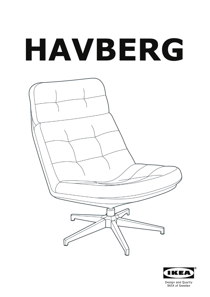 Page 1 de la notice Manuel utilisateur Ikea HAVBERG 605.260.33