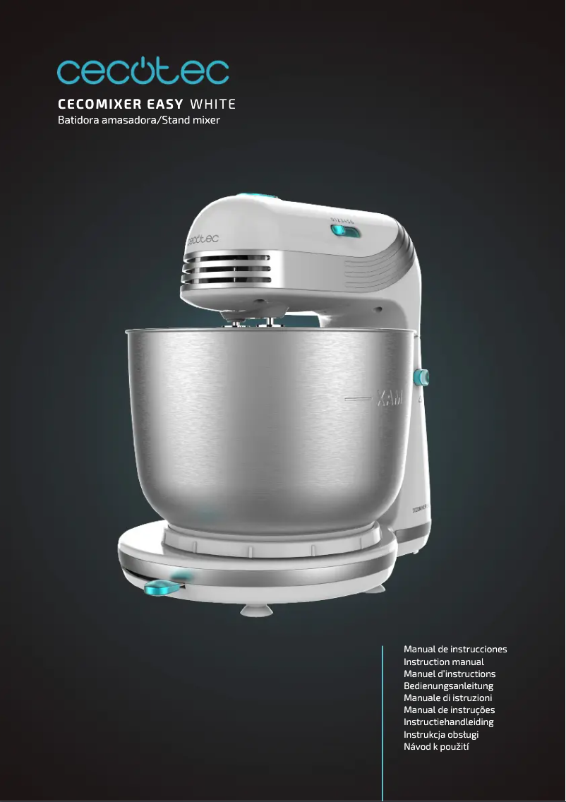 Página 1 del manual Manual de usuario Cecotec Cecomixer Easy White