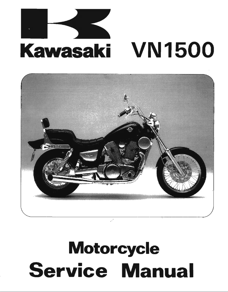 Page 1 de la notice Manuel utilisateur Kawasaki VN1500 (1998)