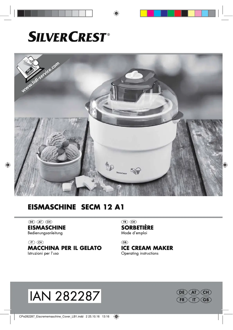 Page 1 de la notice Manuel utilisateur SilverCrest SECM 12 A1