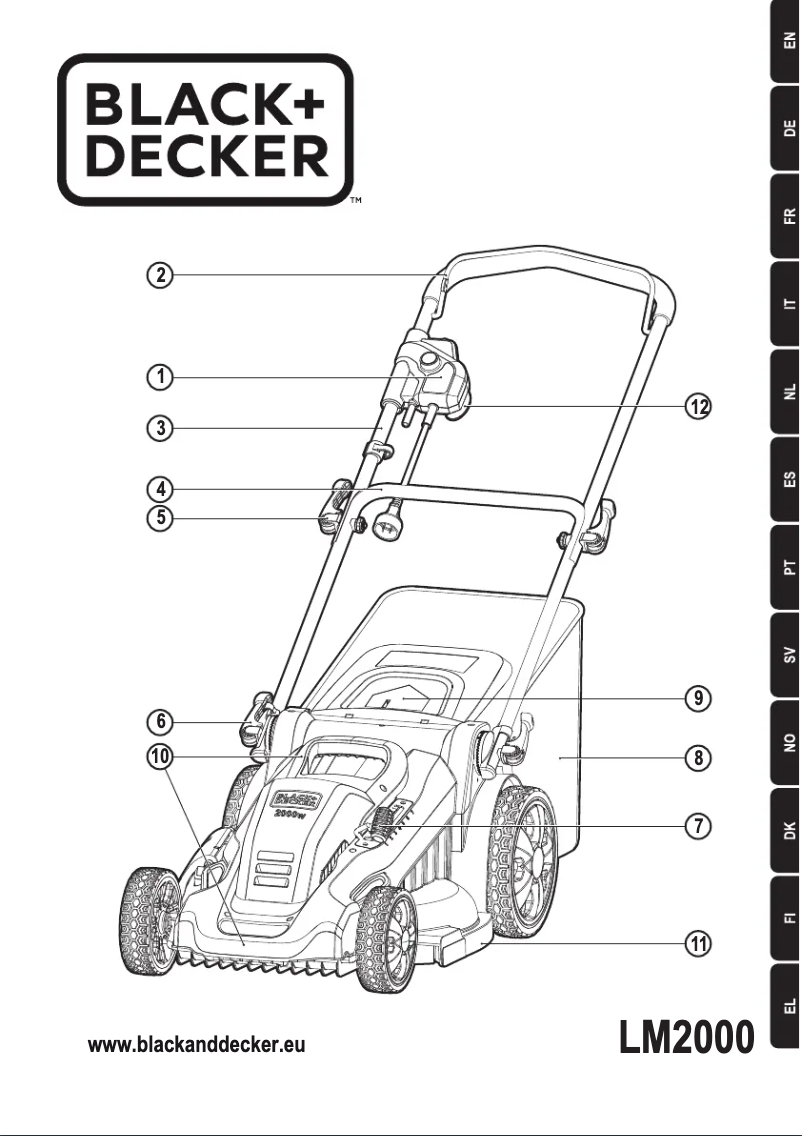 Page 1 de la notice Manuel utilisateur Black & Decker LM2000