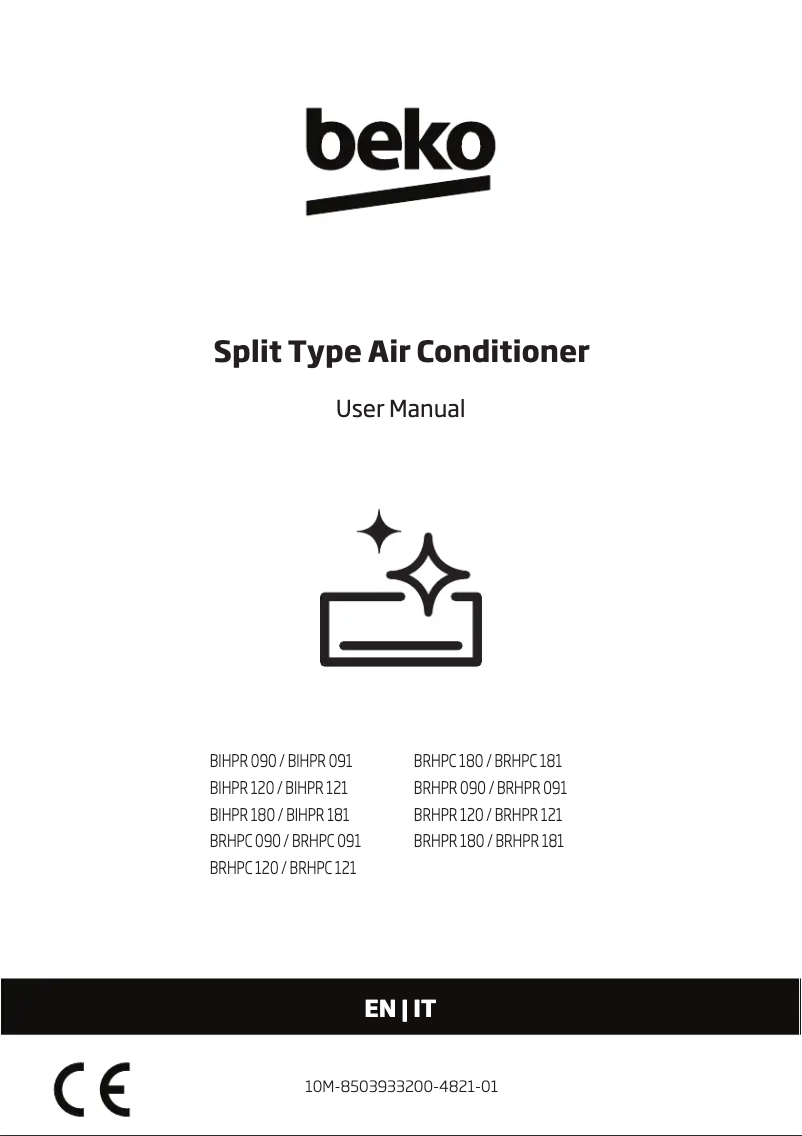 Page 1 de la notice Manuel utilisateur Beko BRHPR 180