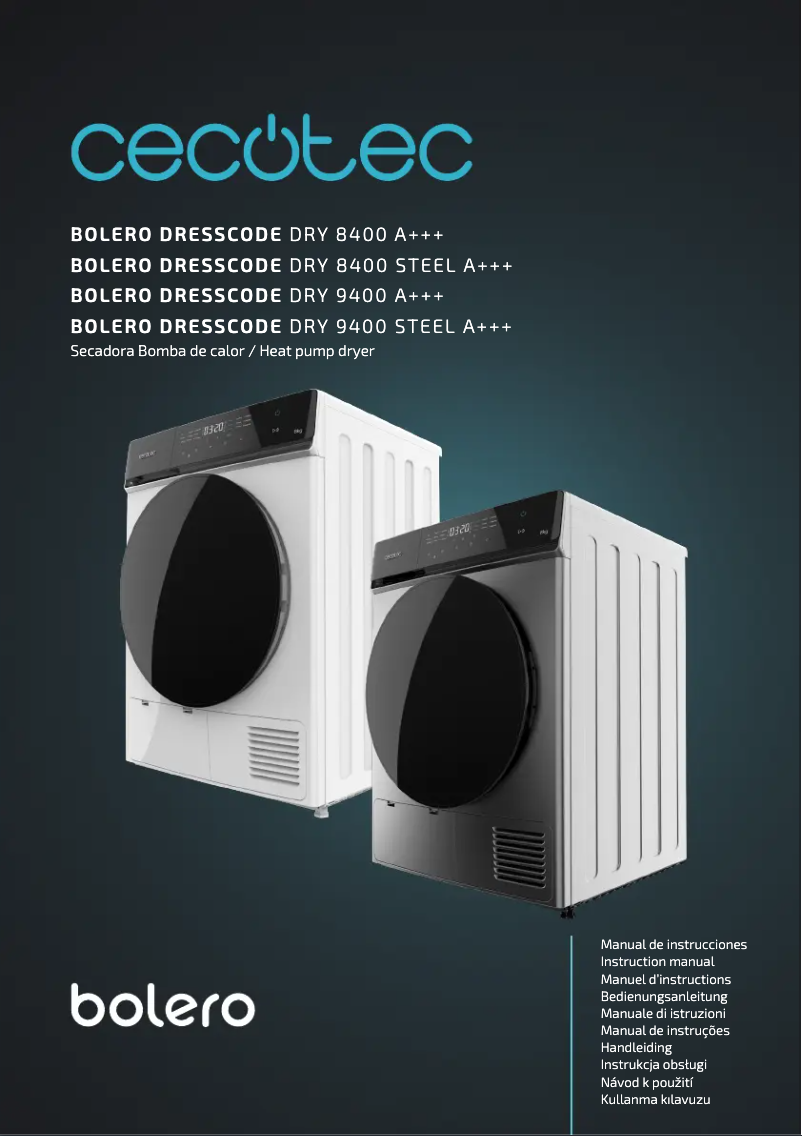 Page 1 of the manual User Manual Cecotec Bolero DressCode Dry 8400