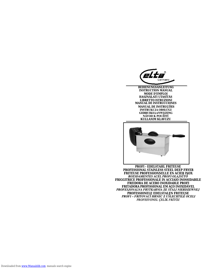 Page 1 de la notice Manuel utilisateur Elta FT250