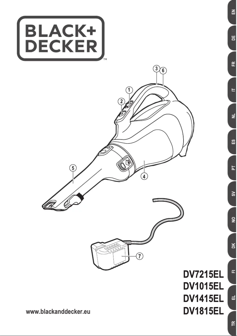 Page n°1 - Manuel utilisateur Black & Decker Dustbuster DV1415EL