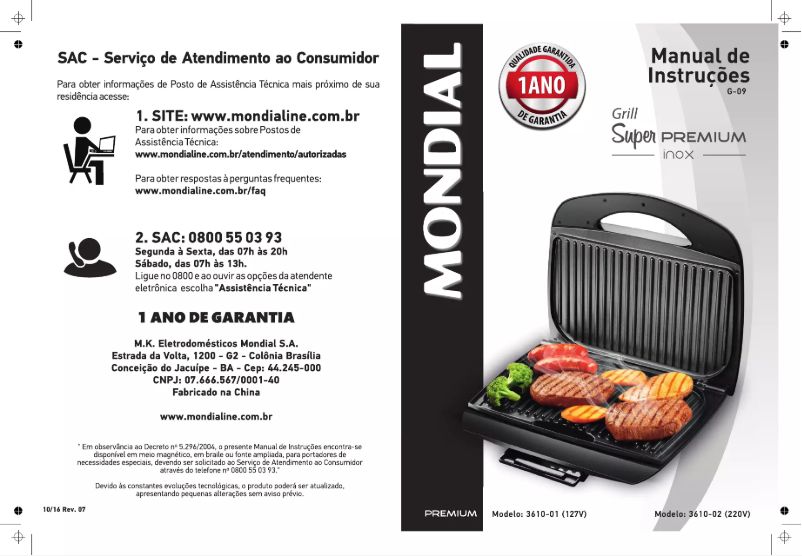 Página 1 del manual Manual de usuario Mondial G-09