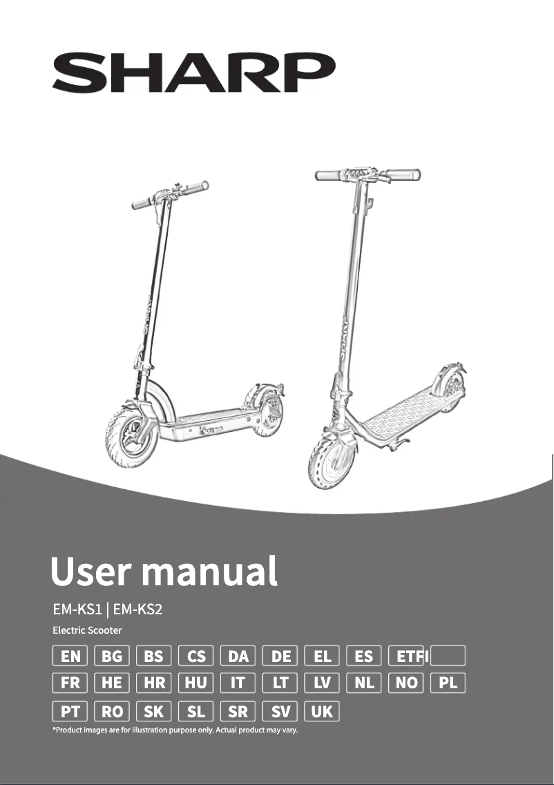 Página 1 del manual Manual de usuario Sharp EM-KS2AEU-B