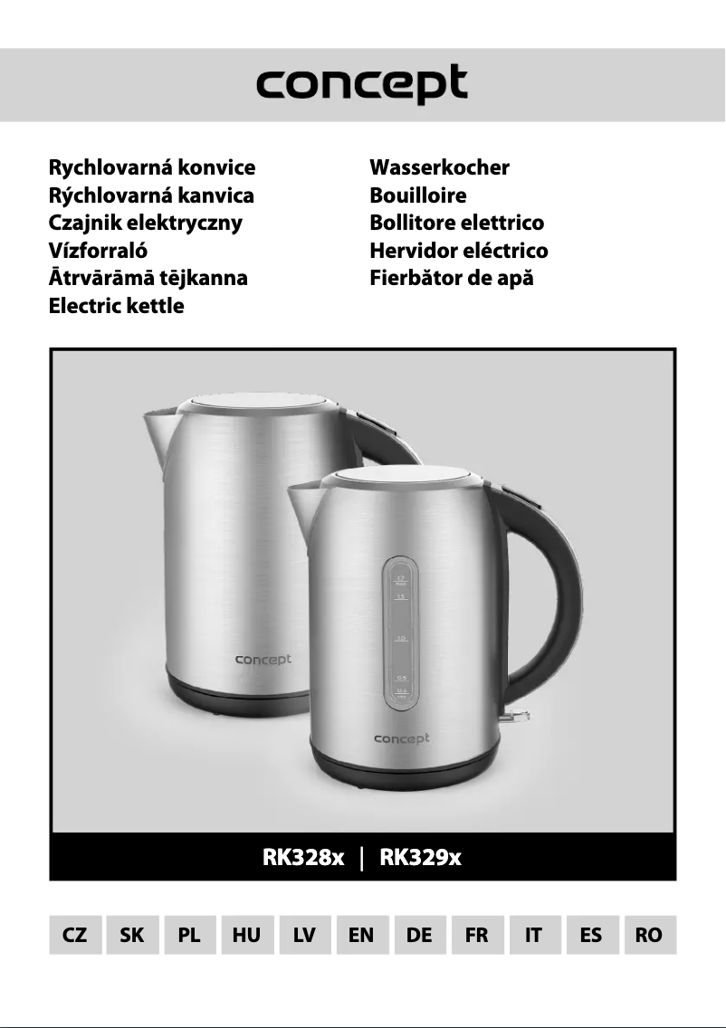 Page 1 de la notice Manuel utilisateur Concept RK3292
