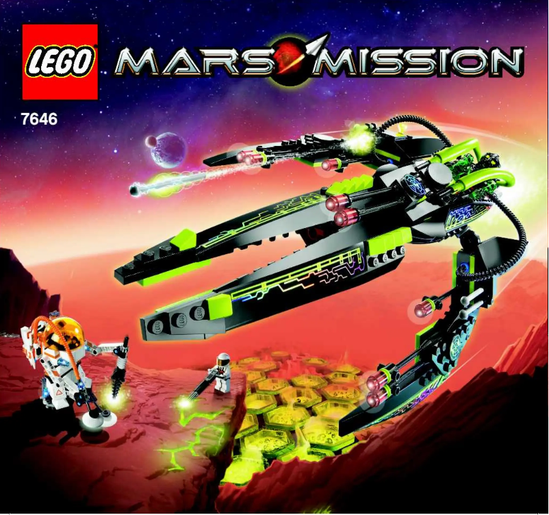Page 1 de la notice Manuel utilisateur Lego Mars Mission 7646