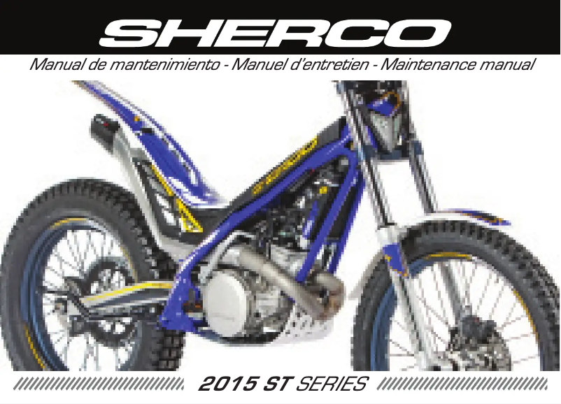 Page 1 of the manual User Manual Sherco Trial 290 (2015)