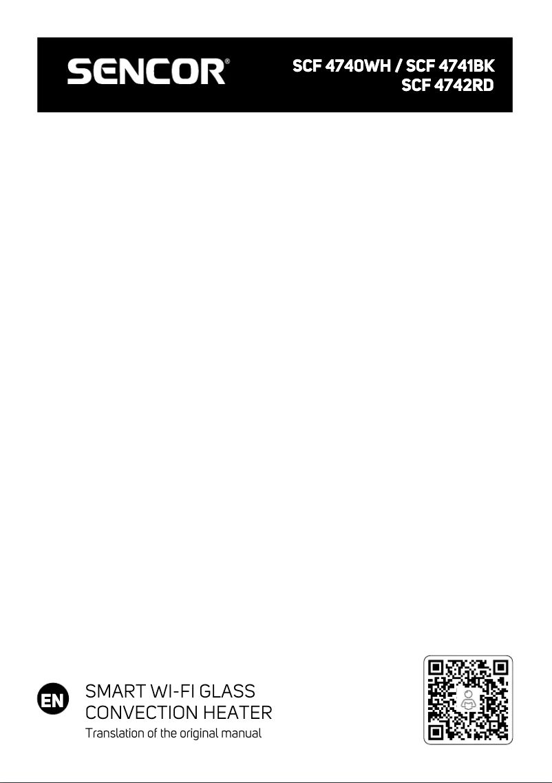 Page 1 de la notice Manuel utilisateur Sencor SCF 4741BK