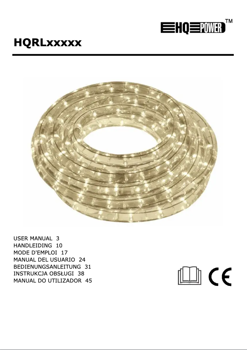 Page 1 de la notice Manuel utilisateur HQ Power HQRL99007