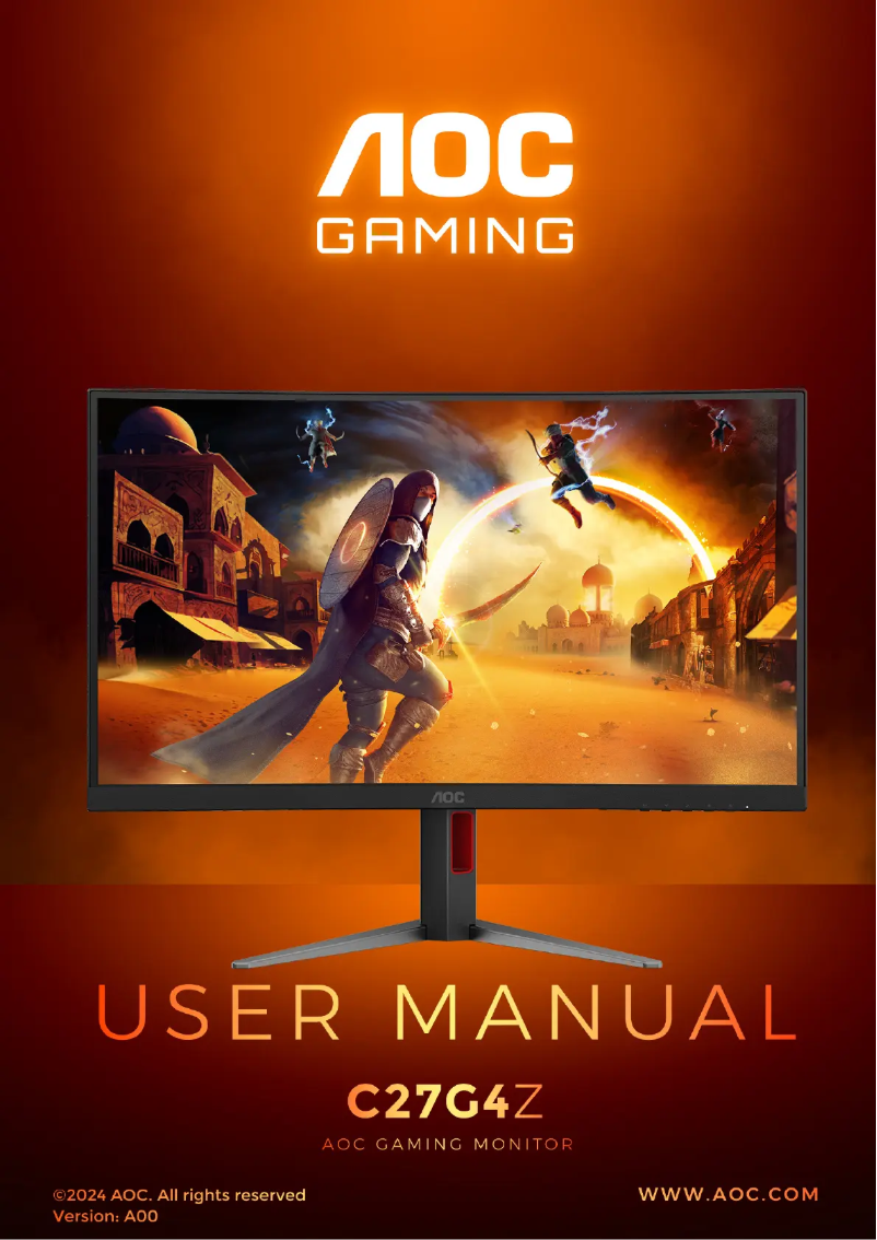 Página 1 del manual Manual de usuario AOC C27G4Z