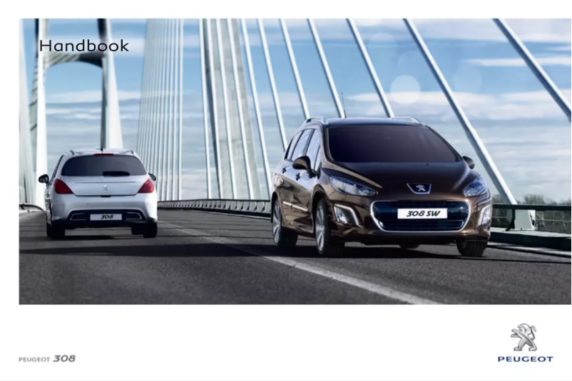 Page 1 of the manual User Manual Peugeot 308 SW (2012)