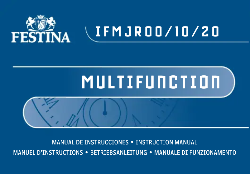 Página 1 del manual Manual de usuario Festina IFM JR 00