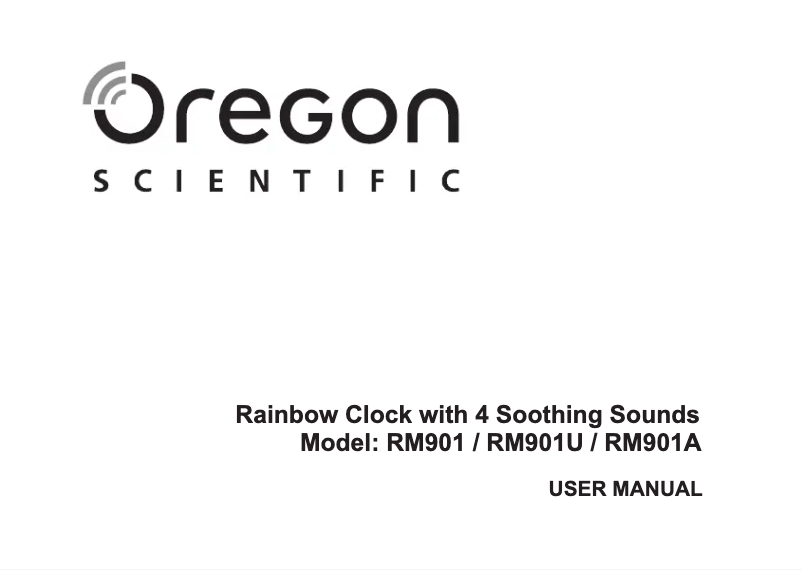 Page 1 de la notice Manuel utilisateur Oregon Scientific RM901