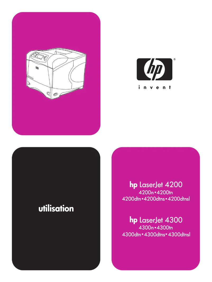 Page n°1 - Manuel utilisateur HP LaserJet 4300
