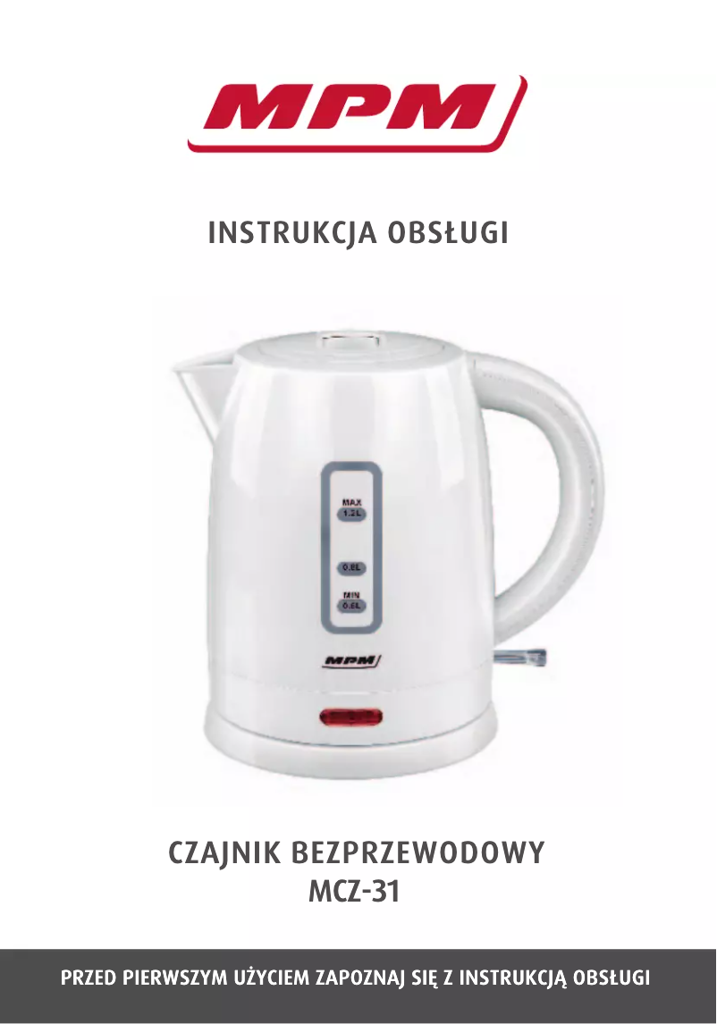 Page 1 de la notice Manuel utilisateur MPM MCZ-31