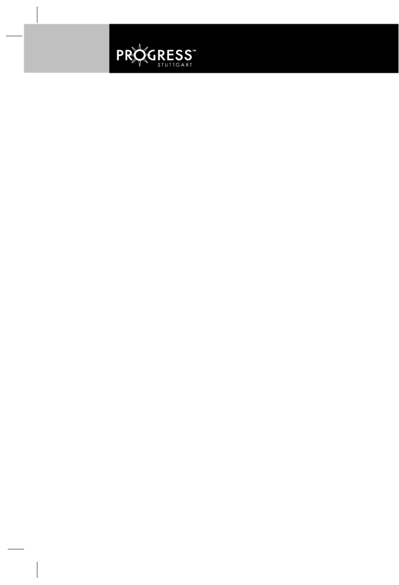 Page 1 de la notice Manuel utilisateur Progress PC3712