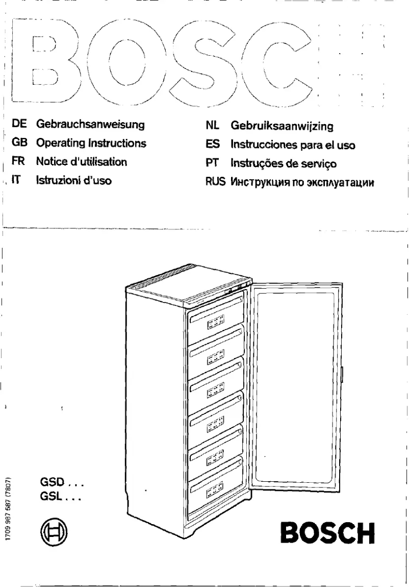 Page 1 of the manual User Manual Bosch GSL2198