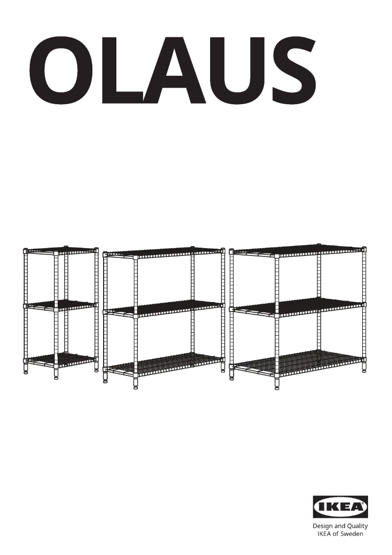 Page 1 de la notice Manuel utilisateur Ikea OLAUS 603.642.95