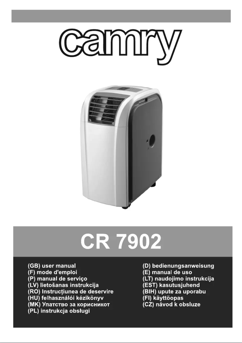 Page 1 de la notice Manuel utilisateur Camry CR 7902