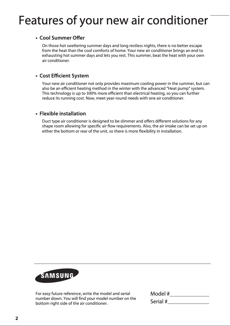 Page 1 de la notice Manuel utilisateur Samsung NS060SHREB