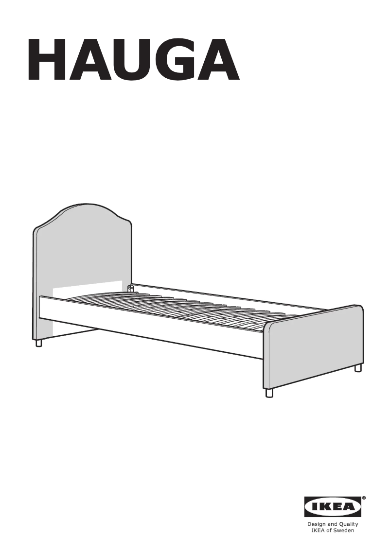 Page 1 de la notice Manuel utilisateur Ikea HAUGA 404.500.91