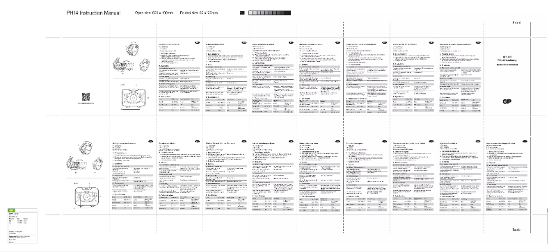 Page 1 de la notice Manuel utilisateur GP Xplor PH14