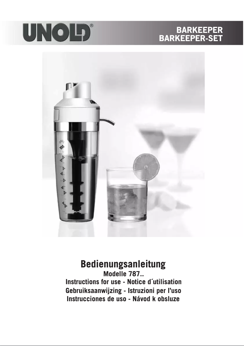 Page 1 of the manual User Manual Unold 78714