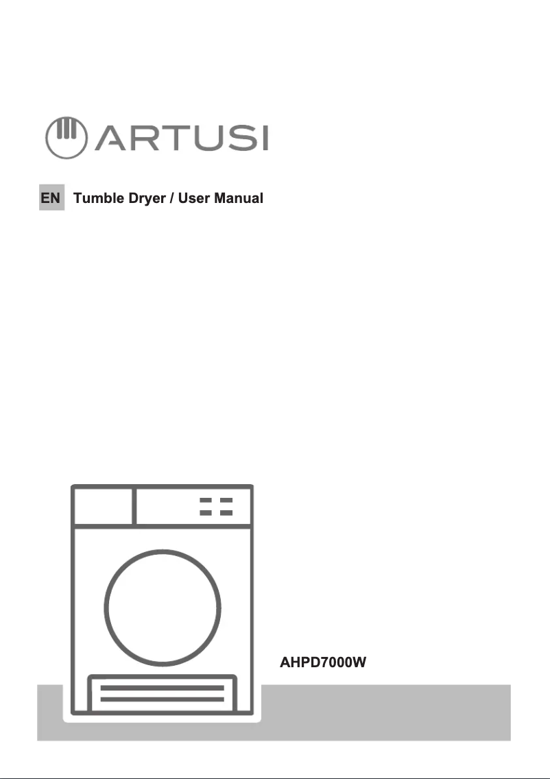 Page 1 of the manual User Manual Artusi AHP7000W