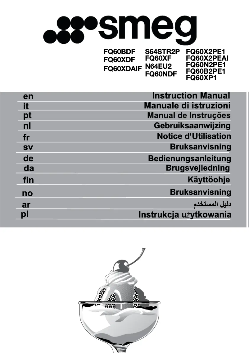 Page 1 de la notice Manuel utilisateur Smeg FQ60XDF