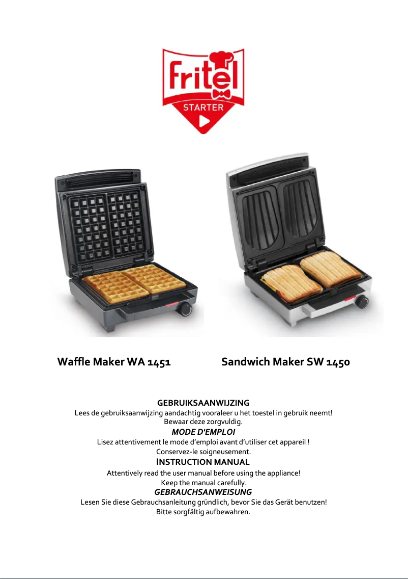 Page 1 de la notice Manuel utilisateur Fritel WA1451
