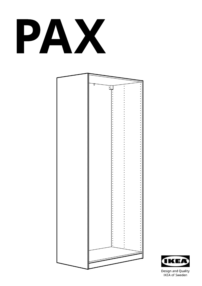 Page 1 de la notice Manuel utilisateur Ikea PAX 004.582.30