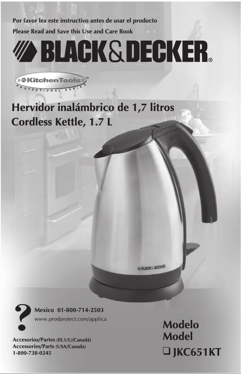 Página 1 del manual Manual de usuario Black & Decker JKC651KT