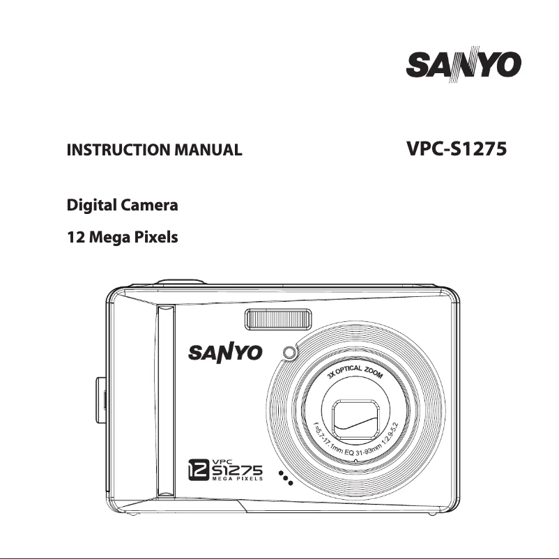 Página 1 del manual Manual de usuario Sanyo VPC-S1275
