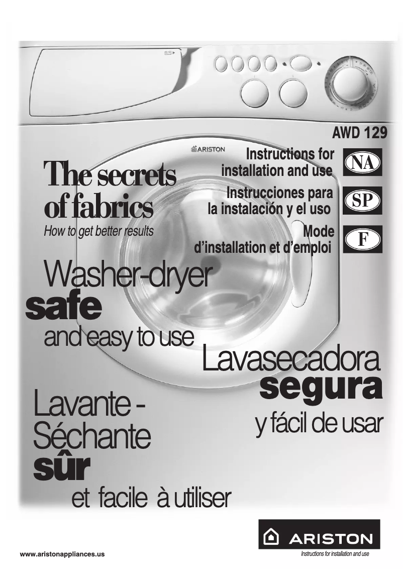 Página 1 del manual Manual de usuario Ariston Thermo AWD 129