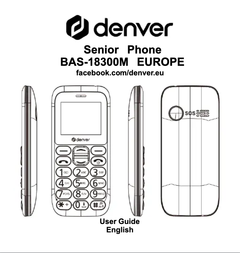 Page 1 of the manual User Manual Denver BAS-18300M