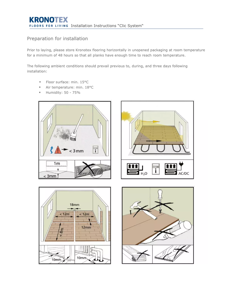 Page 1 of the manual User Manual Kronotex Amazone