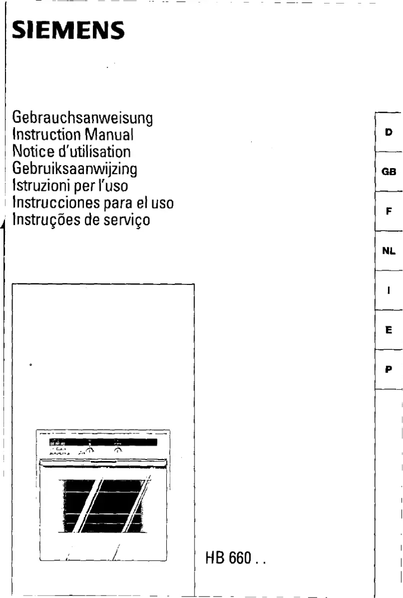 Page 1 de la notice Manuel utilisateur Siemens HB66020