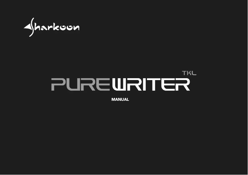 Page 1 de la notice Manuel utilisateur Sharkoon PureWriter TKL