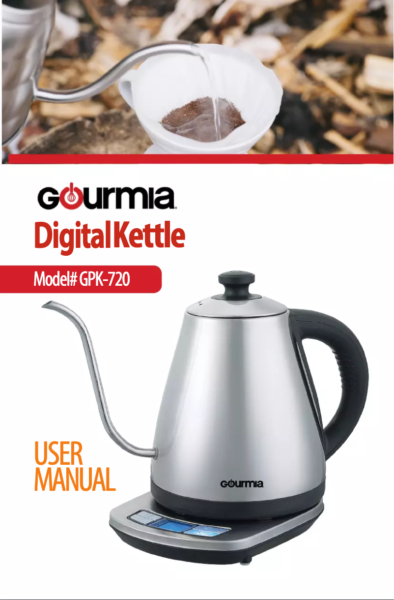 Page 1 de la notice Manuel utilisateur Gourmia GPK720