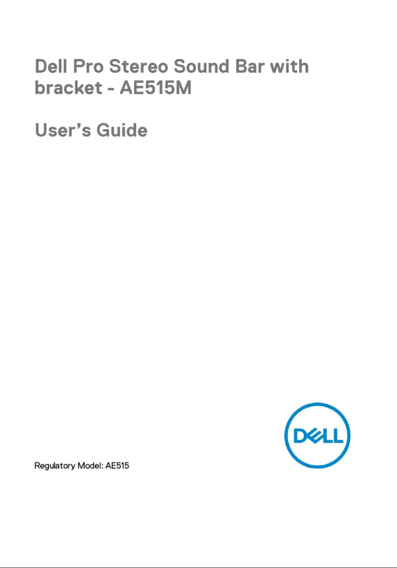 Page 1 de la notice Manuel utilisateur Dell 325-BBUQ