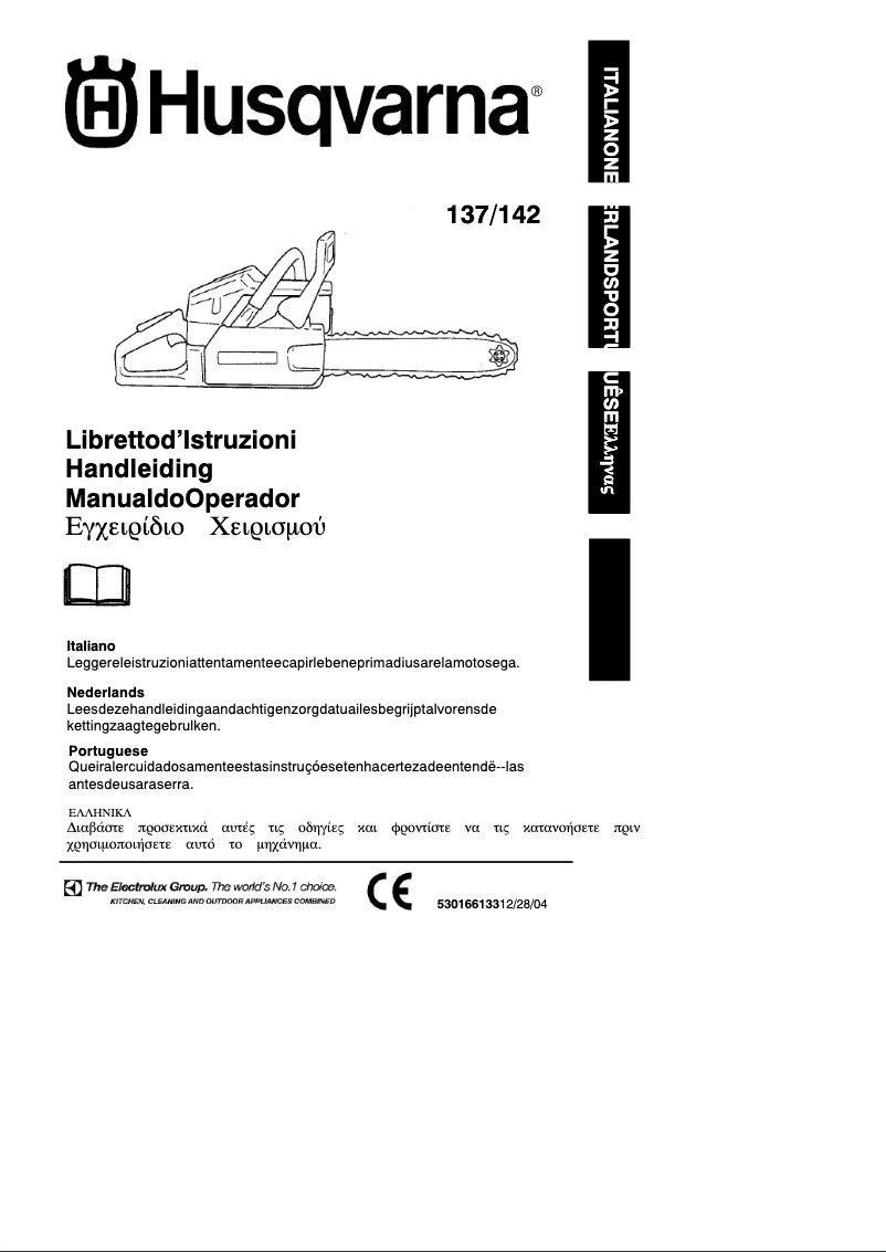 Page 1 de la notice Manuel utilisateur Husqvarna 137